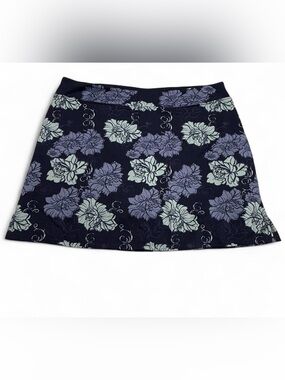 Tranquility by Colorado Clothing Navy Floral Skort with Lavender and Mint